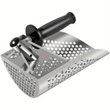 Stainless Steel Sand Scoop Shovel for Metal Detecting – SUS304 Beach & Underwater Sand Sifter