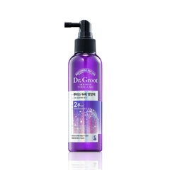 Purple bottle of Dr. Groot nail care product on a white background