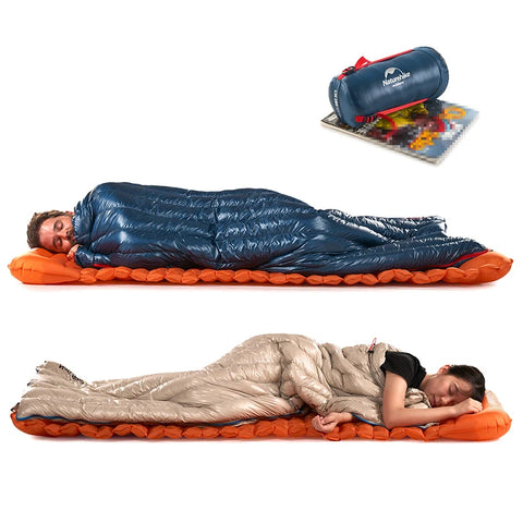 Naturehike CW280 / CWM400 Ultralight Goose Down Sleeping Bag – 3-Season Waterproof, Compact & Connectable