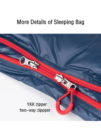 Naturehike CW280 / CWM400 Ultralight Goose Down Sleeping Bag – 3-Season Waterproof, Compact & Connectable