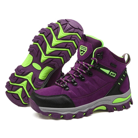 Women’s Winter Trekking Boots – Outdoor Ankle Hiking Shoes for Mountain Trails