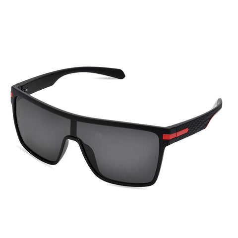 AIMISUV Men's Polarized Oversized Sports Sunglasses – UV400 Protection, Mirror Lens (Model AMS1430)