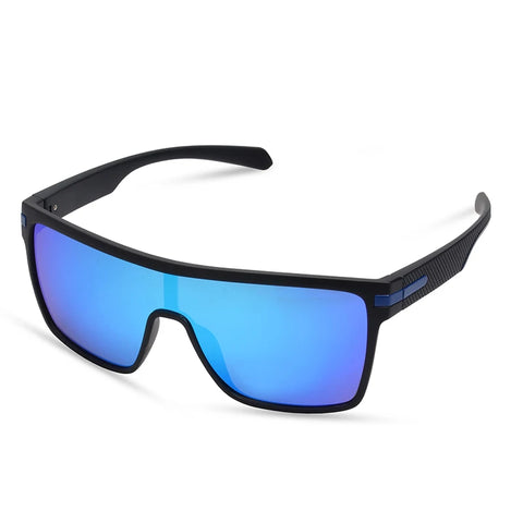 AIMISUV Men's Polarized Oversized Sports Sunglasses – UV400 Protection, Mirror Lens (Model AMS1430)