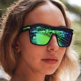 AIMISUV Men's Polarized Oversized Sports Sunglasses – UV400 Protection, Mirror Lens (Model AMS1430)