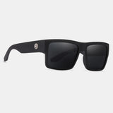 KDEAM All-Black Polarized Sunglasses – Unisex Square Frame | UV400 Protection for Fishing, Driving & Outdoor Adventure