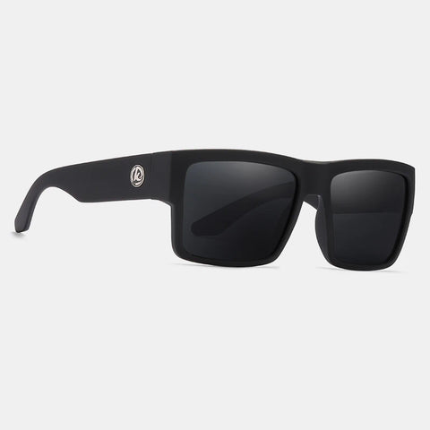 KDEAM All-Black Polarized Sunglasses – Unisex Square Frame | UV400 Protection for Fishing, Driving & Outdoor Adventure