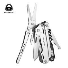 ROXON S801S 16-in-1 Multitool Pliers – Pocket Knife, Scissors, Screwdriver & More | EDC, Survival & Camping Tool
