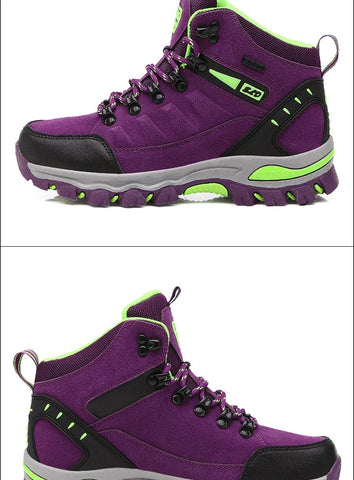 Women’s Winter Trekking Boots – Outdoor Ankle Hiking Shoes for Mountain Trails