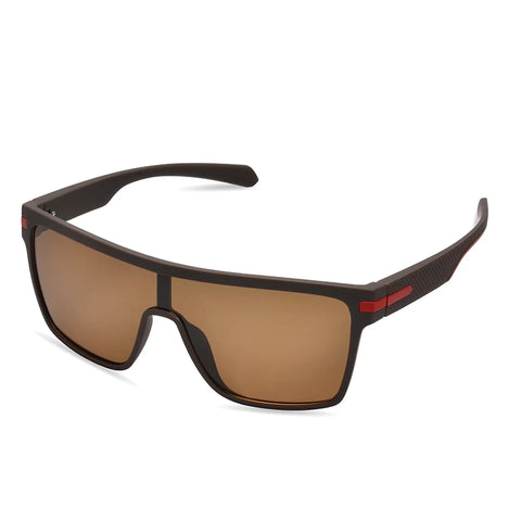 AIMISUV Men's Polarized Oversized Sports Sunglasses – UV400 Protection, Mirror Lens (Model AMS1430)
