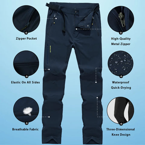Women's Waterproof Hiking Pants – Lightweight, Quick-Dry, Breathable Outdoor Trousers for Trekking, Climbing & Camping
