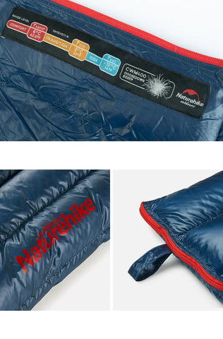 Naturehike CW280 / CWM400 Ultralight Goose Down Sleeping Bag – 3-Season Waterproof, Compact & Connectable