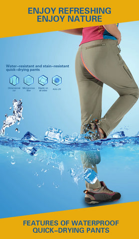 Women's Waterproof Hiking Pants – Lightweight, Quick-Dry, Breathable Outdoor Trousers for Trekking, Climbing & Camping