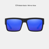 KDEAM All-Black Polarized Sunglasses – Unisex Square Frame | UV400 Protection for Fishing, Driving & Outdoor Adventure