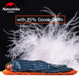 Naturehike CW280 / CWM400 Ultralight Goose Down Sleeping Bag – 3-Season Waterproof, Compact & Connectable