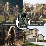 HC801A-LI Trail Hunting Camera – 20MP Night Vision, 1080P HD, 5000mAh Rechargeable Lithium Battery, IP65 Waterproof