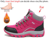 Women’s Outdoor Leather Hiking Boots – Ankle-High, Breathable, Lightweight Trekking Shoes