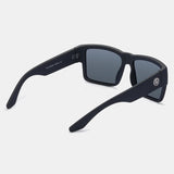 KDEAM All-Black Polarized Sunglasses – Unisex Square Frame | UV400 Protection for Fishing, Driving & Outdoor Adventure