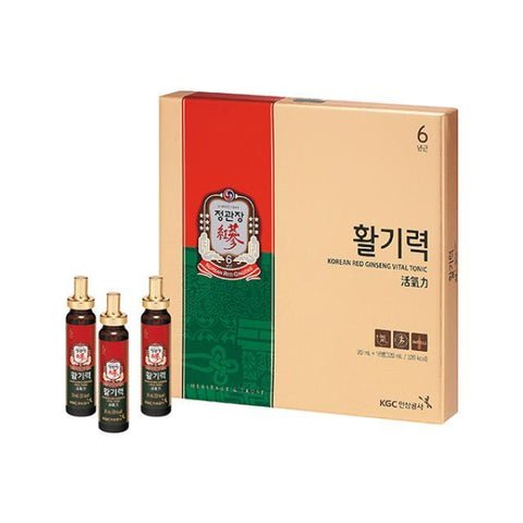 KGC Cheong Kwan Jang Hwal Gi Ruk Korean Red Ginseng Vital Tonic – 20ml x 16 Bottles