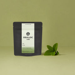 Osulloc tea package with a green background