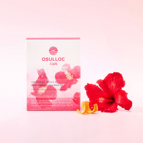 OSULLOC Sweet Hibiscus Cold Brew Tea – 20 Count