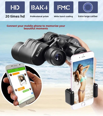 High-Power HD Telescope with Maitian Optical Glass – Portable Zoom Lens for Outdoor Concerts & Mobile Photography