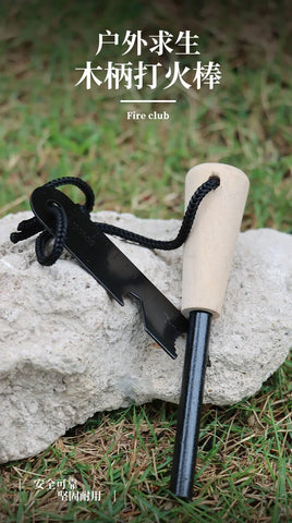 Bear Grylls Magnesium Fire Starter – Emergency Flint Rod & Firesteel Kit for Camping & Survival