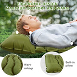 Ultra-Light Thickened Camping Air Mattress with Built-In Pillow & Pump – Compact & Durable Travel Sleeping Pad