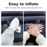 Ultralight Self-Inflating Camping Mattress with Built-In Foot Pump – 10cm Thick TPU Nylon Sleeping Pad for Hiking, Travel & Fishing