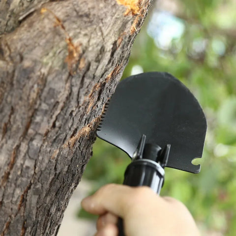 Multifunction Folding Tactical Shovel – Survival & Camping Tool Kit with Canvas Bag