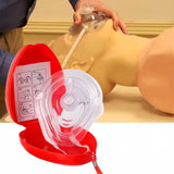 CPR Pocket Rescue Mask – Adult & Child First Aid Emergency Resuscitator with O2 Inlet