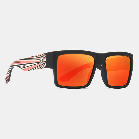 KDEAM All-Black Polarized Sunglasses – Unisex Square Frame | UV400 Protection for Fishing, Driving & Outdoor Adventure