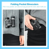 500x25 HD Zoom Binoculars – Compact Long-Range Telescope with BAK4 Prism & Waterproof Design (5000M/50000M Range)