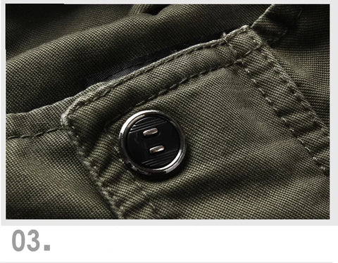 Men’s Plus Size Military Cargo Jacket – Spring & Autumn | Sizes M–6XL | Lightweight, Breathable, Tactical Style