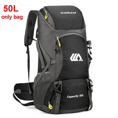 50L Waterproof Hiking Backpack – Large Travel Rucksack with Shoe Compartment