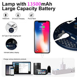 13500mAh Rechargeable Camping Lantern – Waterproof LED Light with Remote Control, Power Bank, & Stepless Dimming