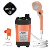 LIXADA Digital Camping Shower Kit – 6000mAh Portable Outdoor Shower with Intelligent Display for RV & Camping