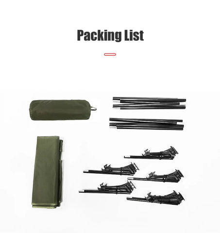 WESTTUNE Camping Cot – Portable Folding Bed for Outdoor Adventures