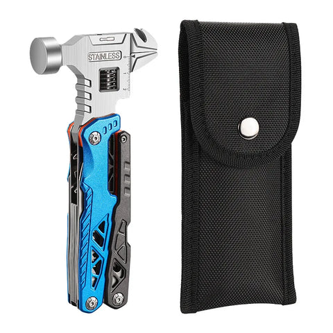 Multifunctional Folding Hammer Tool – 12-in-1 Outdoor Survival & Emergency Gear