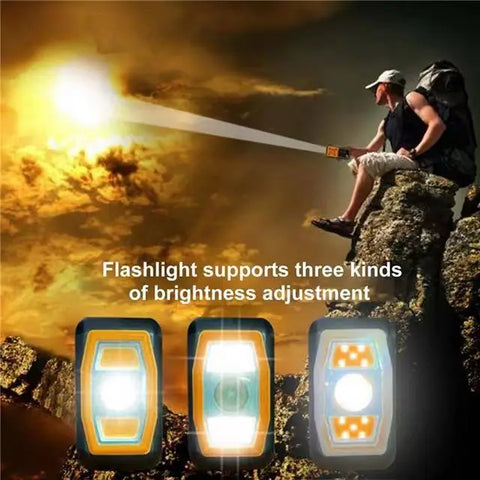 5000mAh Emergency Hand Crank & Solar Radio – AM/FM/SW, NOAA Weather Alerts, Power Bank, LED Flashlight, SOS Alarm