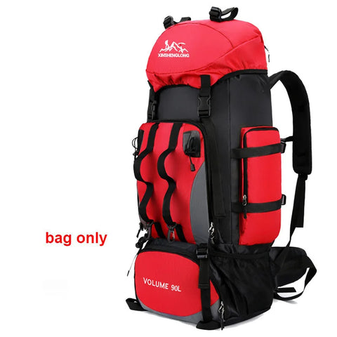 90L Waterproof Hiking & Camping Backpack – Large Capacity Outdoor Trekking Bag
