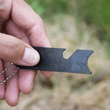 2-Pack Stainless Steel Fire Starter Keychains – Portable Survival Flint & Steel Set