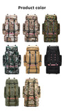 130L Waterproof Hiking Backpack – Heavy-Duty Outdoor Rucksack with Reflective Safety Strips & Molle System