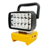 18-LED Portable Work Light – Compatible with Makita, Milwaukee & DeWalt 18V/20V Batteries – 1500LM Spotlight Torch with USB Output