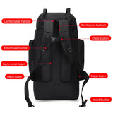 130L Waterproof Hiking Backpack – Heavy-Duty Outdoor Rucksack with Reflective Safety Strips & Molle System