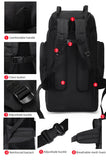 130L Waterproof Hiking Backpack – Heavy-Duty Outdoor Rucksack with Reflective Safety Strips & Molle System