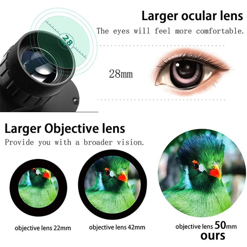 20x50 Professional Military-Grade Binoculars – Long Range, Waterproof, BAK4 Prism, Low Light Vision