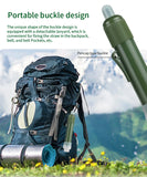 Filterwell Mini Carbon Survival Water Purifier Straw – Triple Filtration Emergency Water Filter for Camping, Hiking, and Outdoor Use (4000L Capacity)