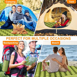 Double Camping Air Mattress with Built-In Pillows – Ultralight Inflatable Sleeping Pad for 2 – Waterproof, Compact & Durable