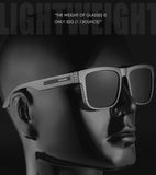 KDEAM Polarized Sunglasses – White Frame UV400 Protection