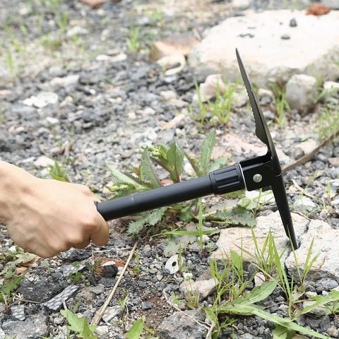 Multifunction Folding Tactical Shovel – Survival & Camping Tool Kit with Canvas Bag